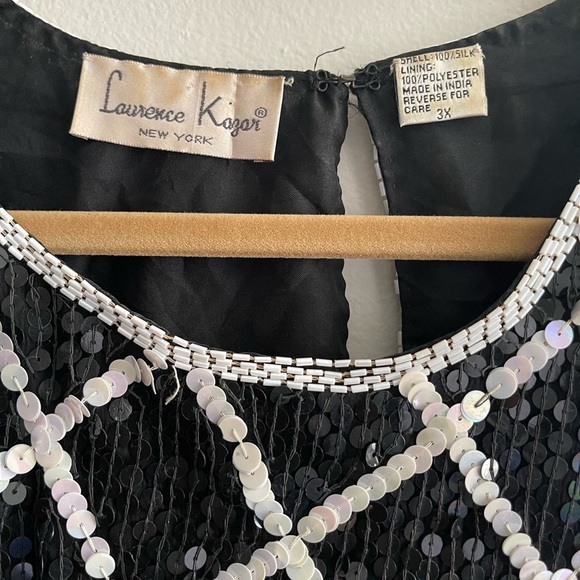 Beautiful Elegant SequinS Plus Size  Pullover Tunic Blouse Top - Picture 3 of 12